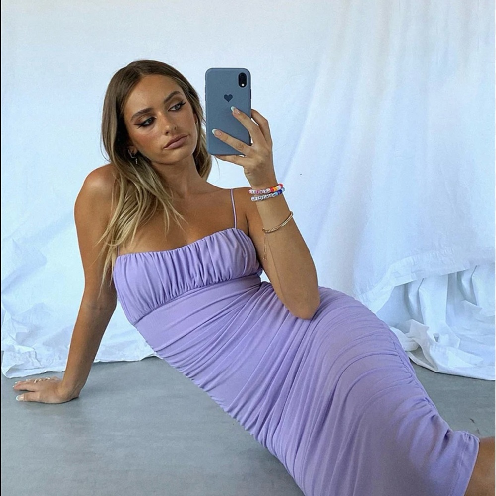 Beautiful princess Polly purple midi dress.